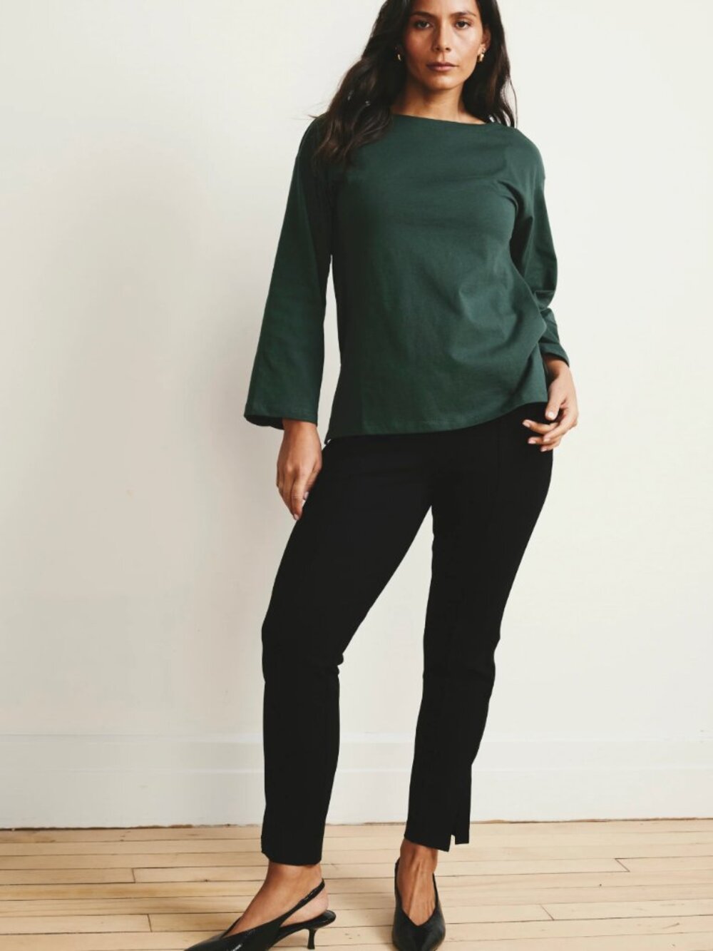 NIP Universal Standard Skinny Pintuck Ponte Pants Black 2XS (6-8) Retail $108.00